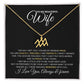 TO MY WIFE | ZODIAC SIGN NECKLACE | HEARTFELT MESSAGE