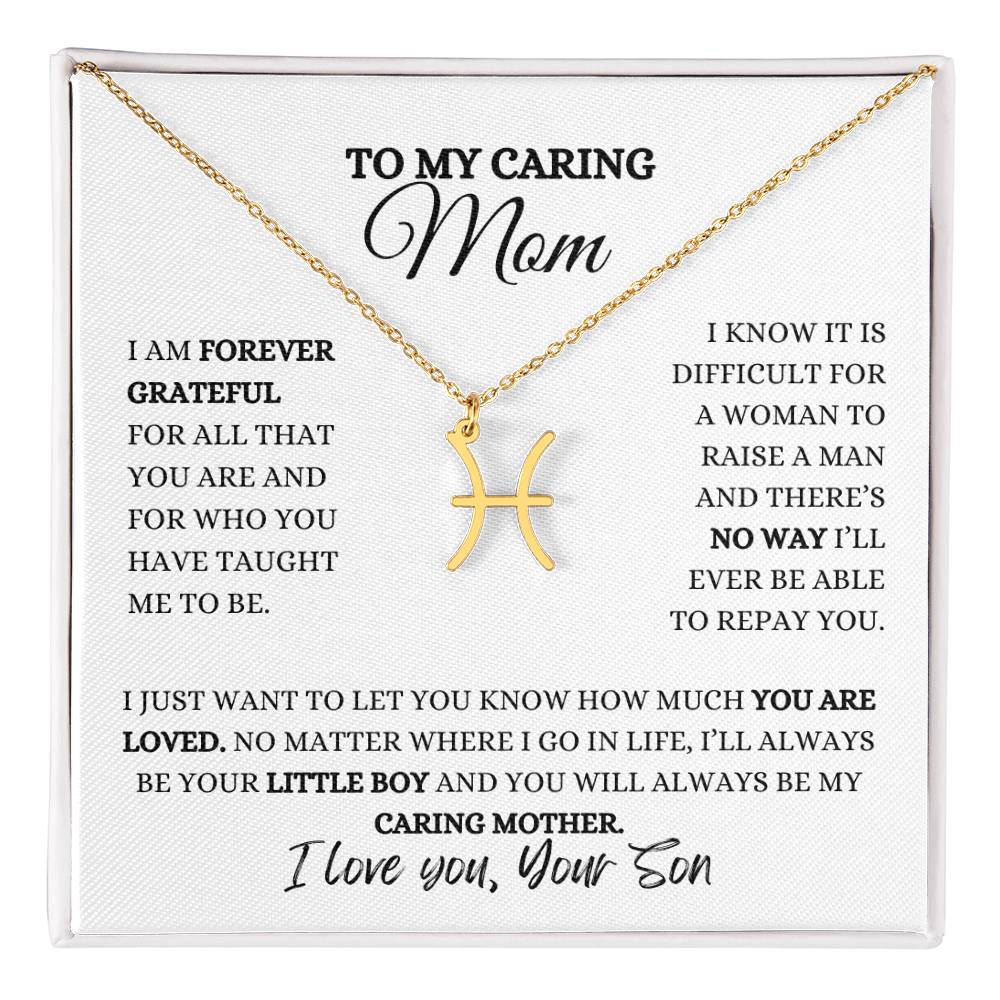 TO MY MOM | ZODIAC SIGN NECKLACE | HEARTFELT MESSAGE FROM SON