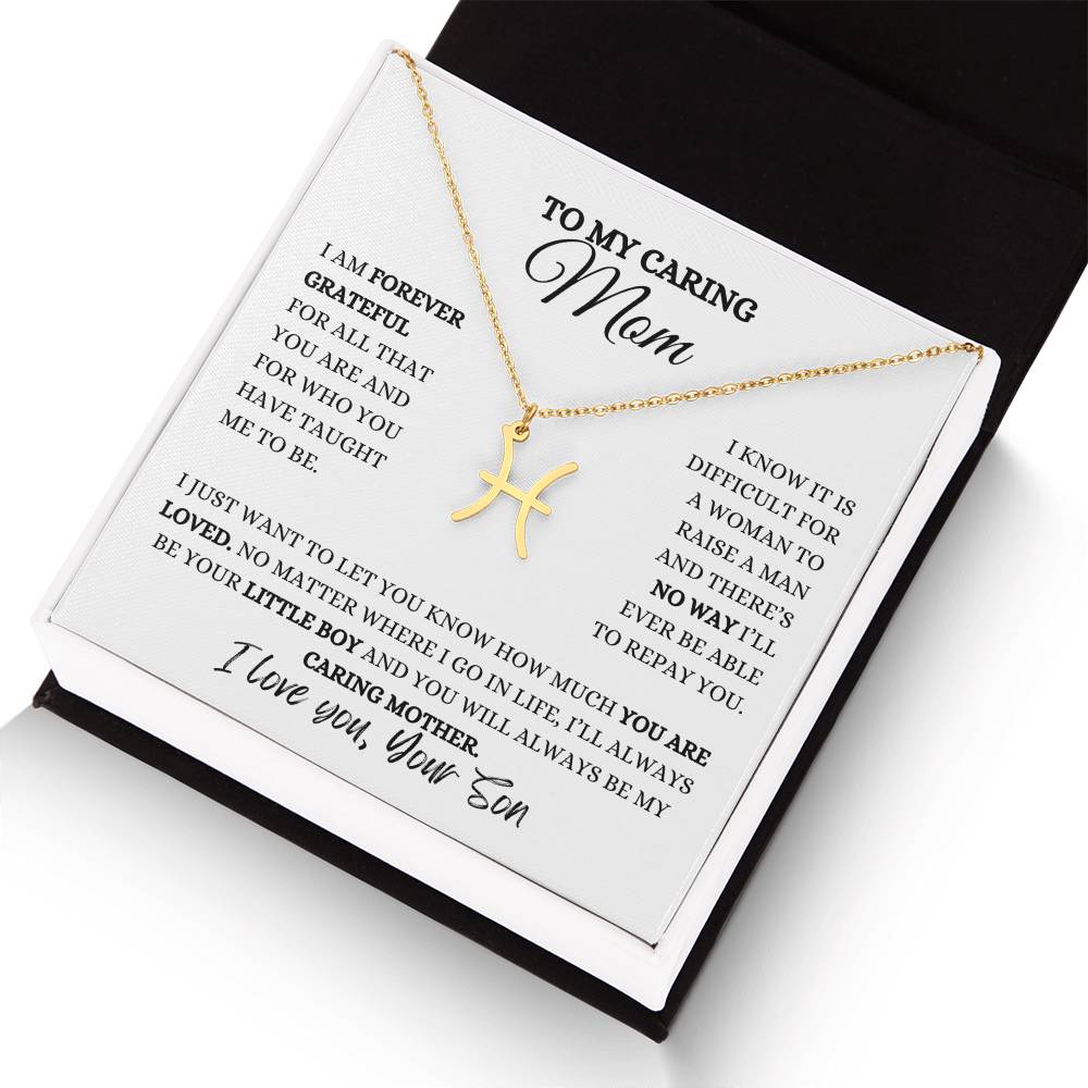 TO MY MOM | ZODIAC SIGN NECKLACE | HEARTFELT MESSAGE FROM SON