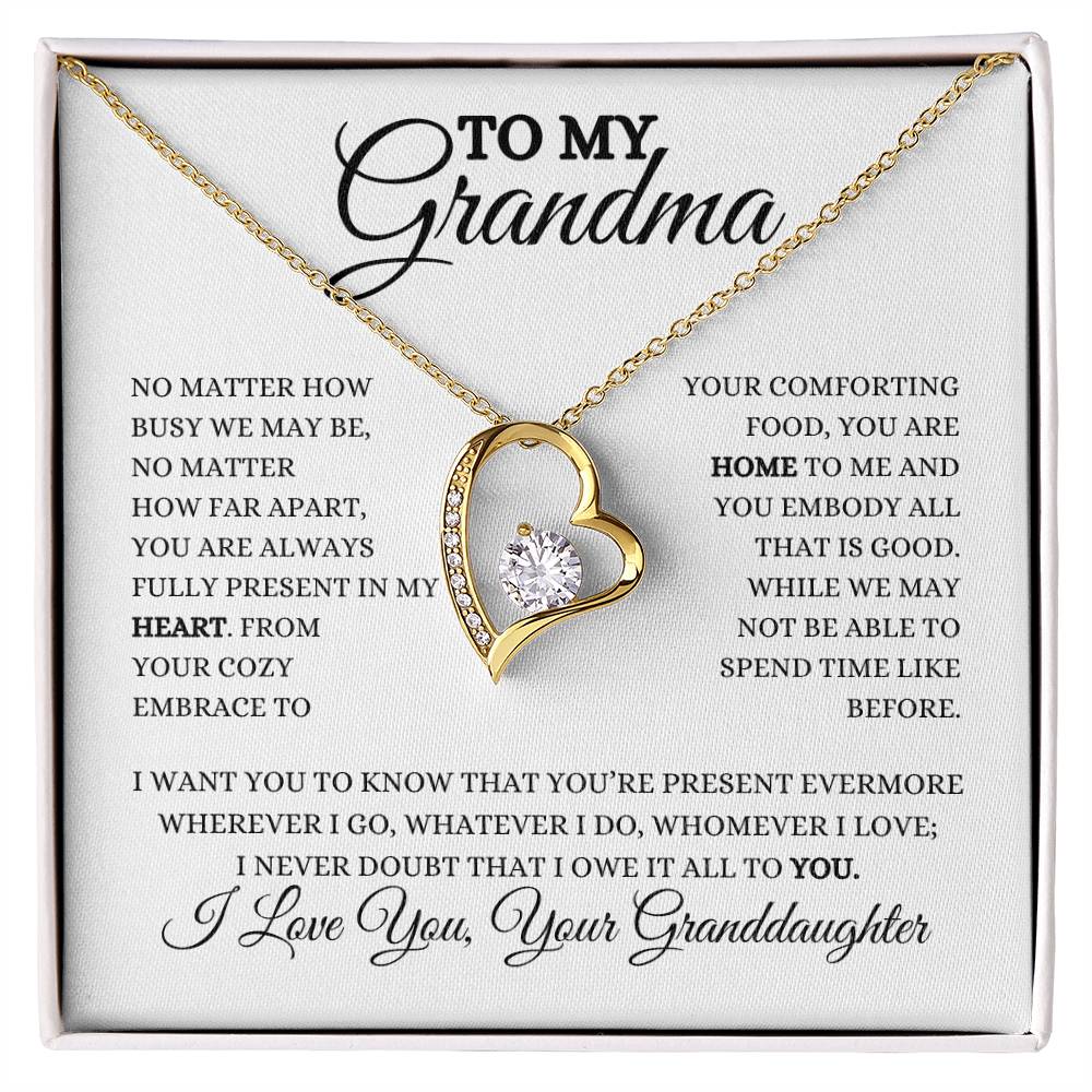 To My Grandma | Forever Love Necklace | Heartfelt Message From Granddaughter