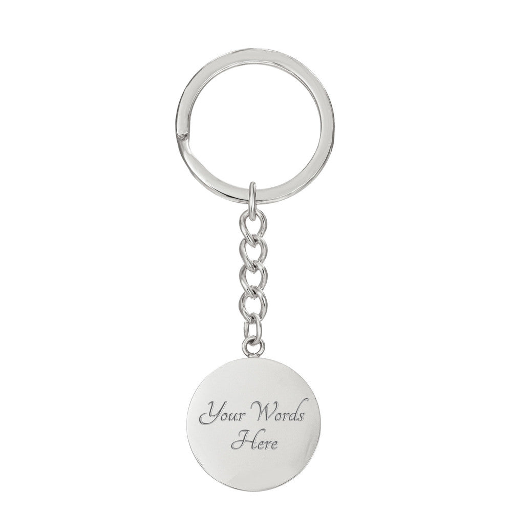 I Am The Storm | Inspirational Quotes | Graphic Circle Keychain